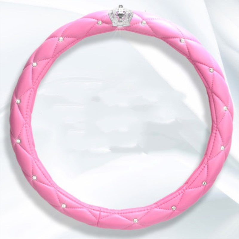 Carzona Women's Steering Wheel Cover Car Accessories Handle Cover