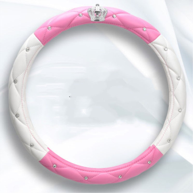 Carzona Women's Steering Wheel Cover Car Accessories Handle Cover